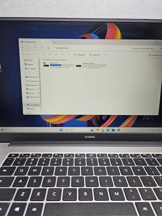 Лаптоп Huawei  MateBook D15, Boh-WAP9AR,AMD Ryzen 7 3700U