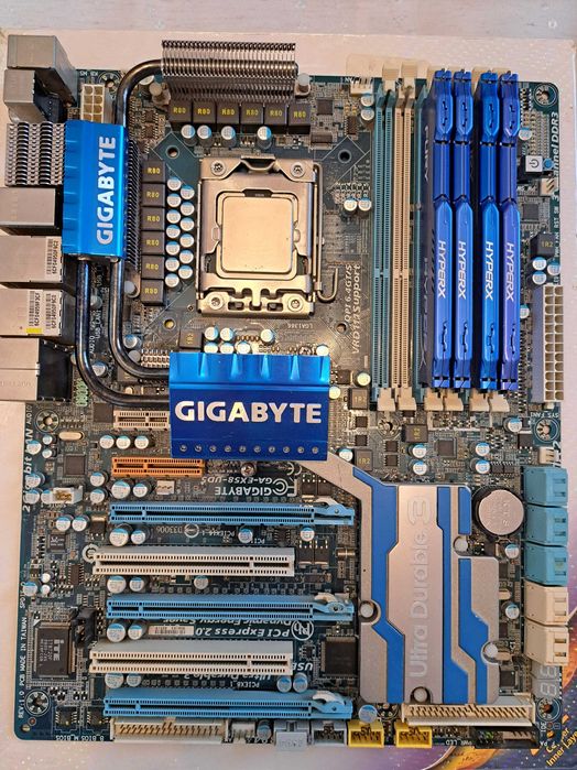 Дънна платка EX58-UD5 Socket1366 ATX, процесор I7 920 и RAM 16GB