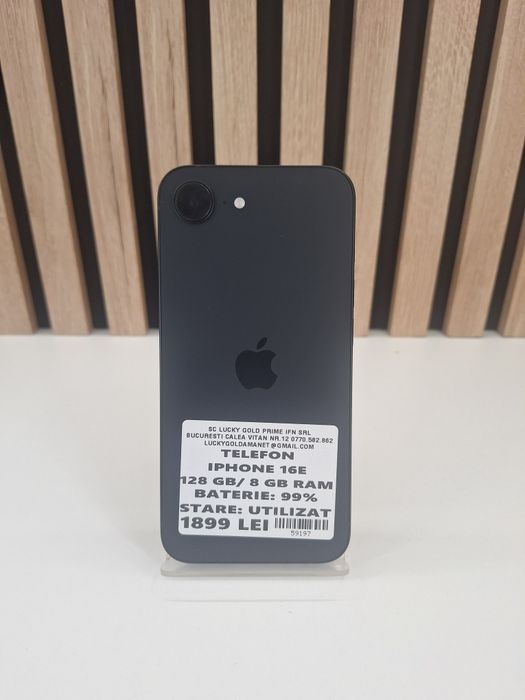 IPhone 16E 128Gb 99% Baterie Garantie/Factura #59197