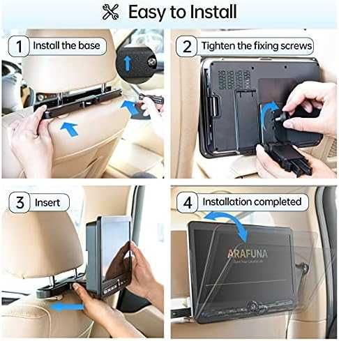 Нова Arafuna 10,5-инчов DVD плейър за кола с 2 независими екрана...

.