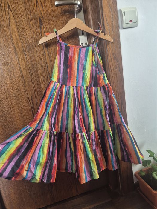 Set rochie si salopeta copii Next