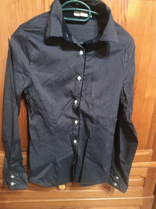 Дамска еластична памучна риза