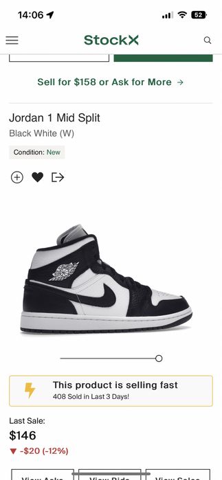 Nike jordan 1 mid split