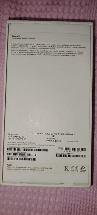 Айфон 15.   128 гб