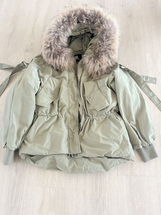 Зимно вке Парка с естествена кожа