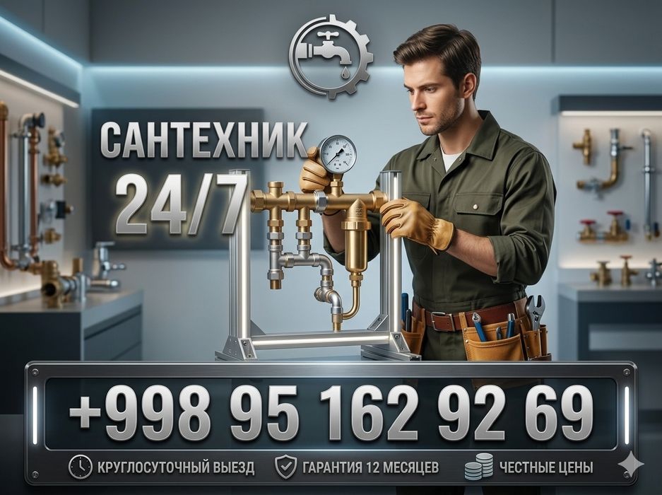 Сантехник срочно 24/7