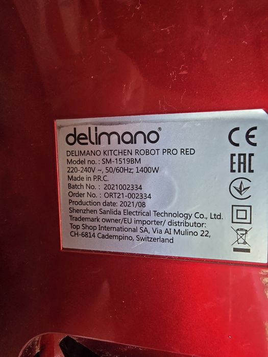 Кухненски робот Делимано  1400w, 85€