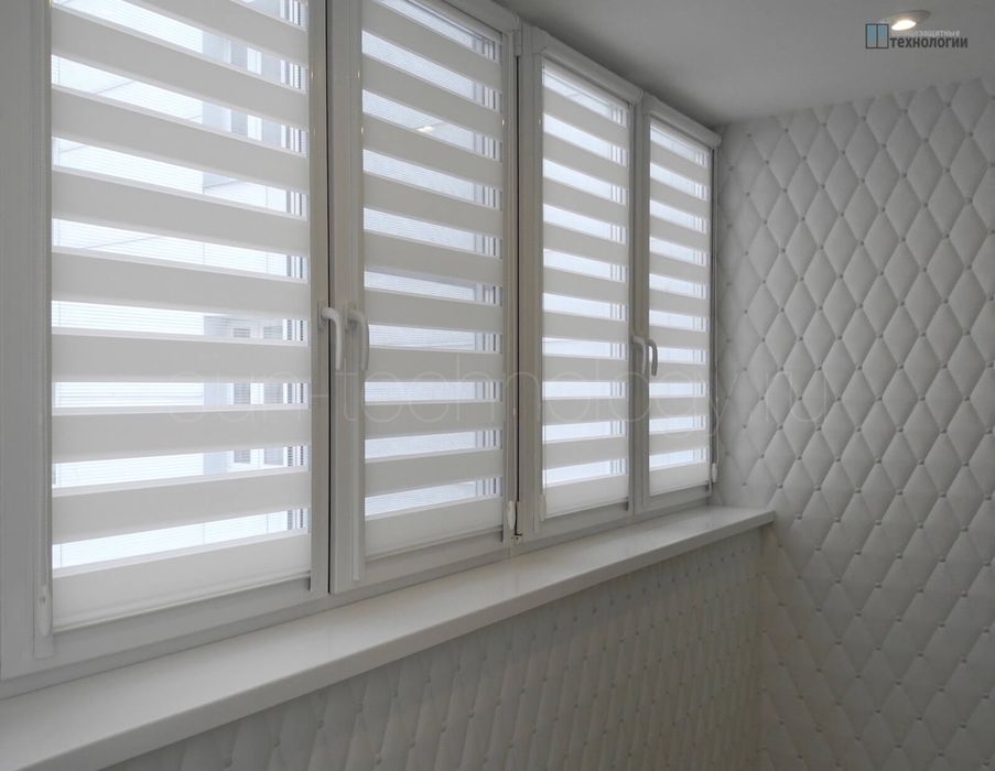 Жалюзи ролл - шторы день и ночь