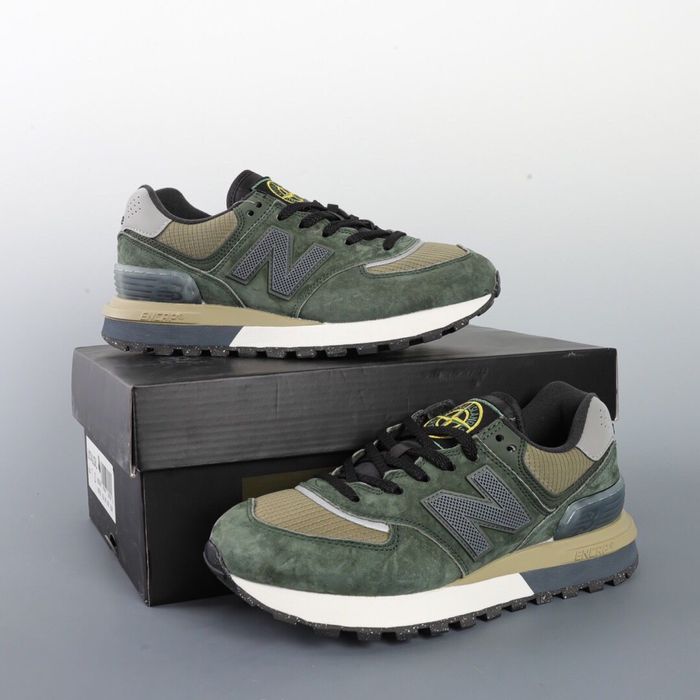 New Balance 574 X Stone Island Dark Green