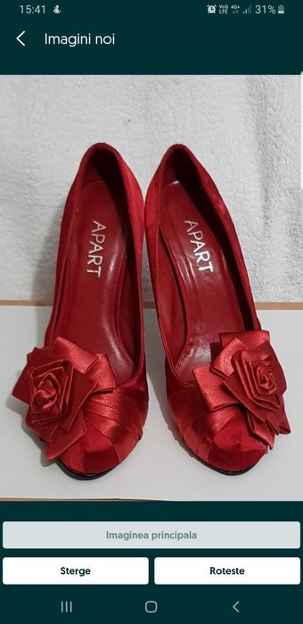 Pantofi dama din piele