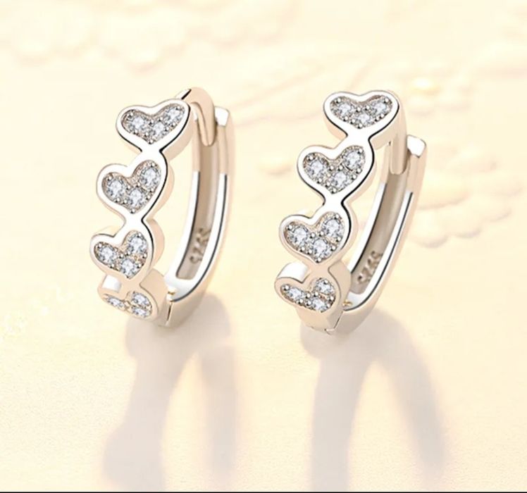 Сребърни обеци с печат 925