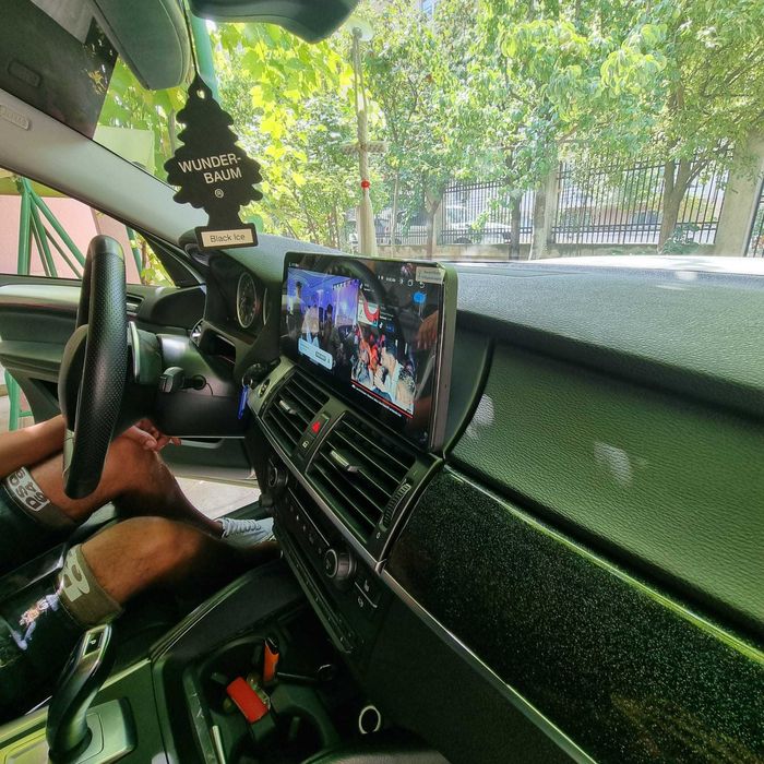 Navigatie android 12" BMW X5 X6 E70 E71 Carplay Waze YouTube
