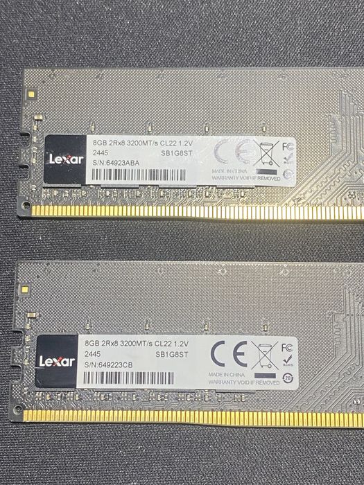 DDR4 8 Gb 3200 lexar Holati yengide