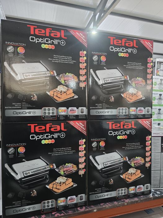 Нов барбекю уред/контактен грил Tefal GC716D12, Optigrill+ waffle