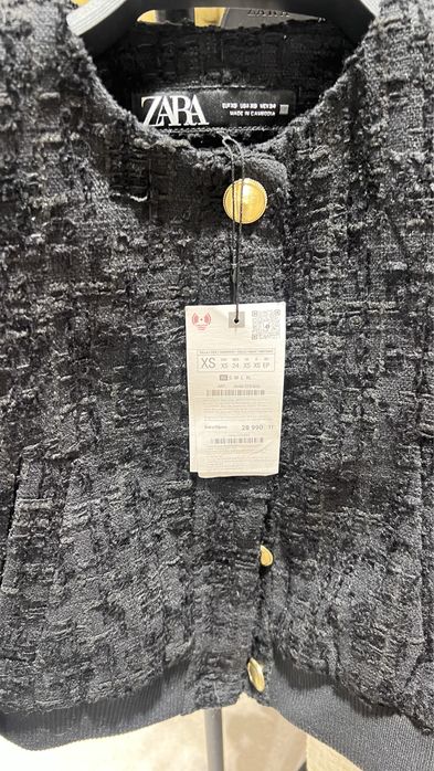 Продам пиджак черный zara