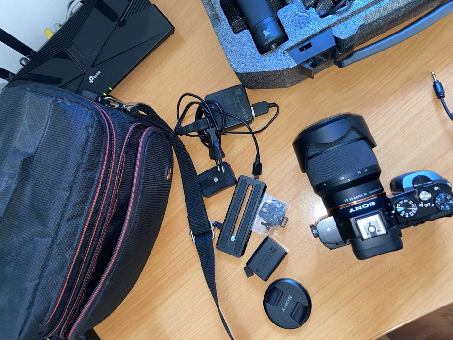 Pachet complet foto/video Sony A7 mirrorless full frame+ Ronin-S + acceesorii