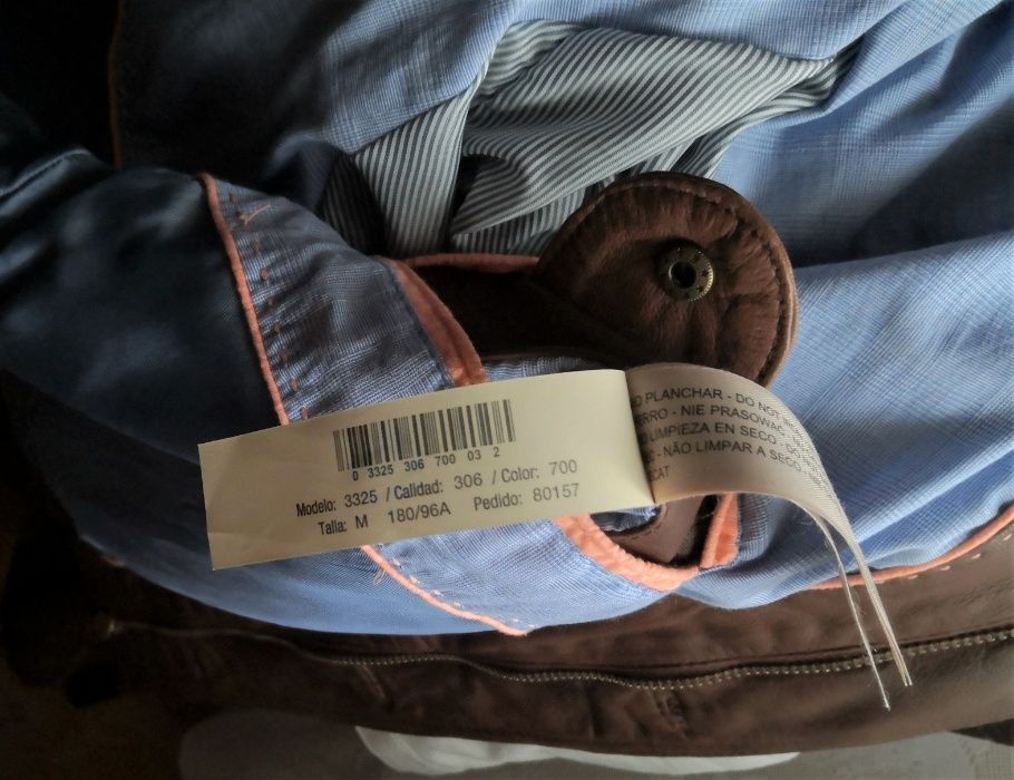 Jachetă din piele Massimo Dutti (tip bomber)