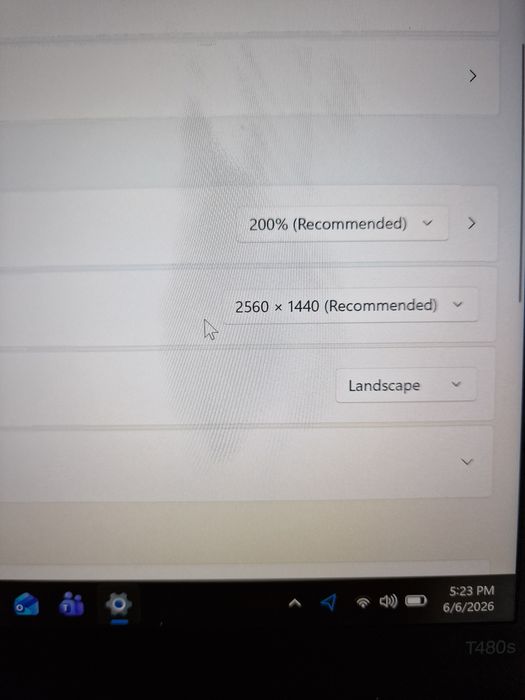 Laptop lenovo t480s, i7, 2560x1440