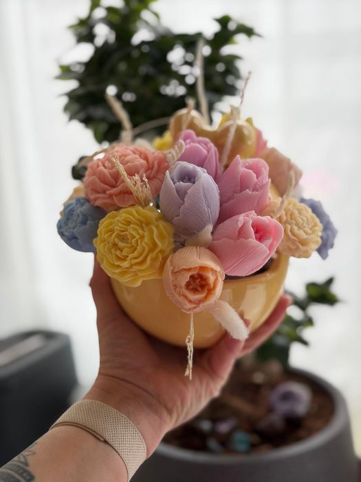 Lumanari home made din ceara de soia si uleiuri esentiale