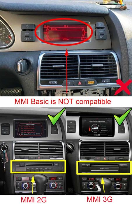 Navigatie Audi Q7,2005-2015,octa-core,4G+64GB,factura+garantie,10.2"