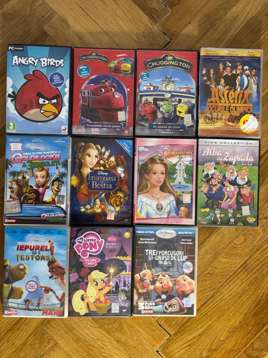 10 Buc DVD-uri Desene Animate + 1 Joc pt PC