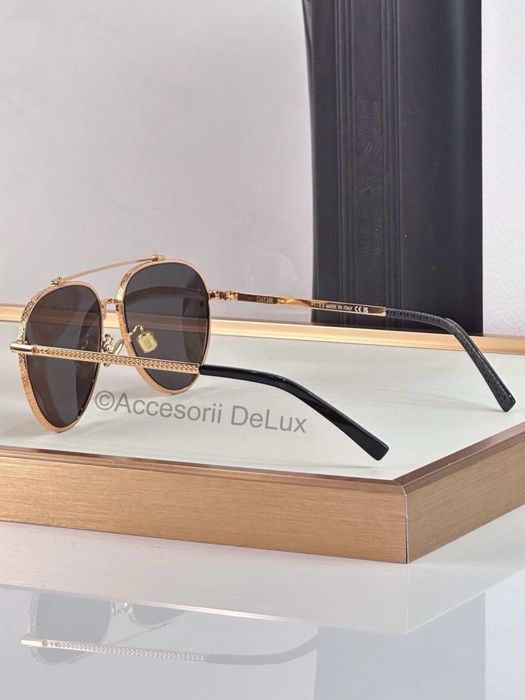 Ochelari de Soare Christian Dior CD Diamond A1U  F2A0 Aviator signature Noi Full Box [Verificare Colet] Gold