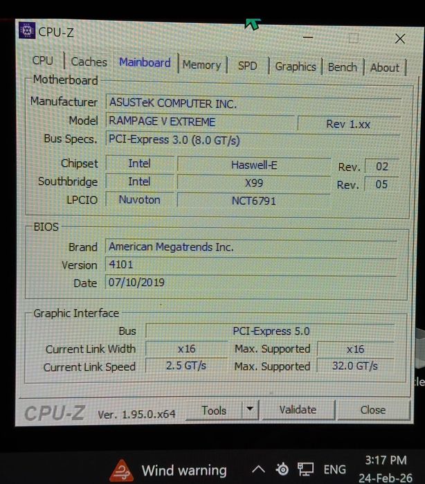 ASUS RAMPAGE V+ Intel I7 -5930K