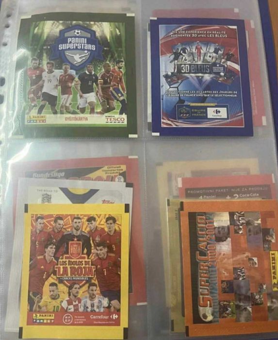 Colectie 64 plicuri diferite sigilate Panini,Topps,etc