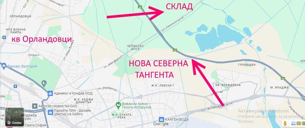 Дава се под наем Склад в София, Орландовци - 500 кв.м за 1000 € - Снимка #1