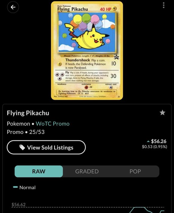 2016 Pokemon XY Evolutions 110 Flying Pikachu