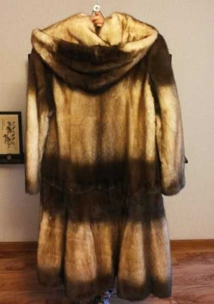 шуба норковая с капюшоном