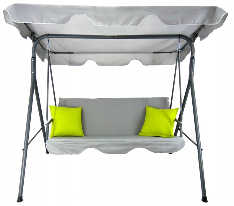 Leagan balansoar gradina Sersimo Vicenza, 3 locuri, 220kg, gri