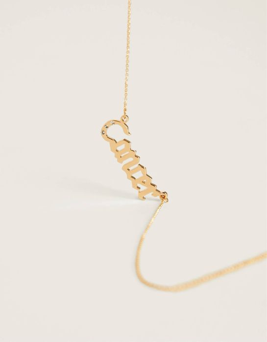 Cancer зодиакално колие с надпис рак Zara