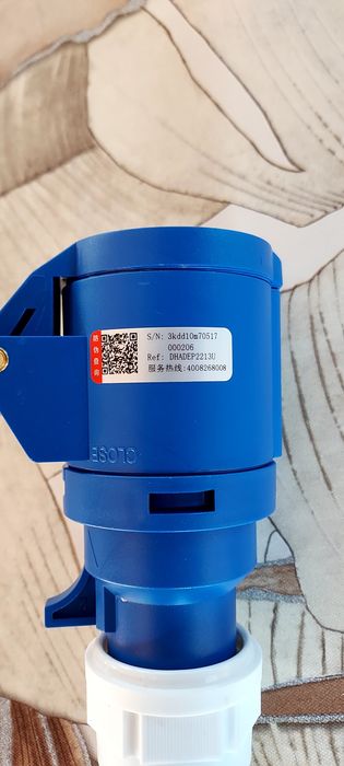 Адаптер преходник за зареждане на електромобил от 16А към шуко