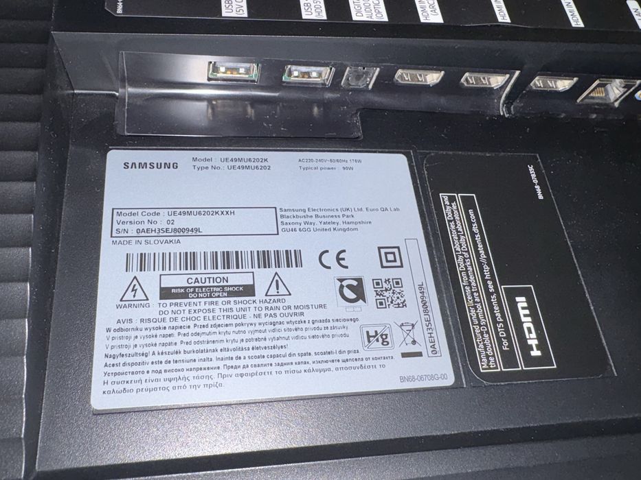 Samsung Smart TV, ecran curbat, display spart