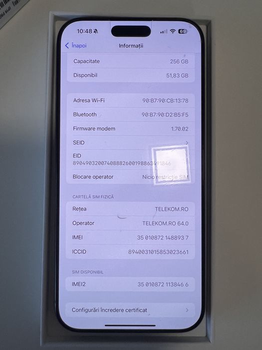 Iphone 16 pro max impecabil