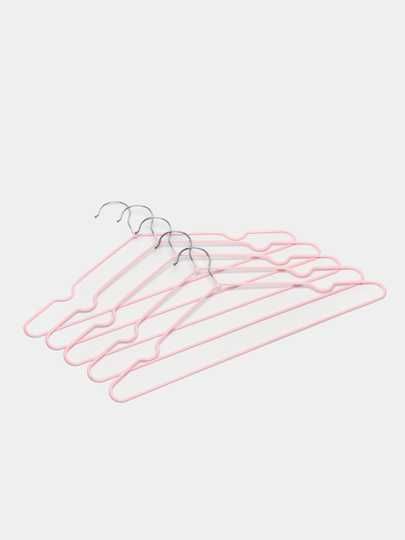 Новые вешалки металлические с гелиевым покрытием, 5 шт, для одежды