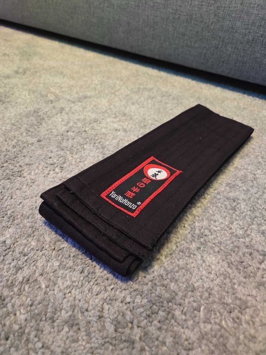 [NOU] Brâu katana negru - Yarinohanzo Kaku Obi extra wide + cadou