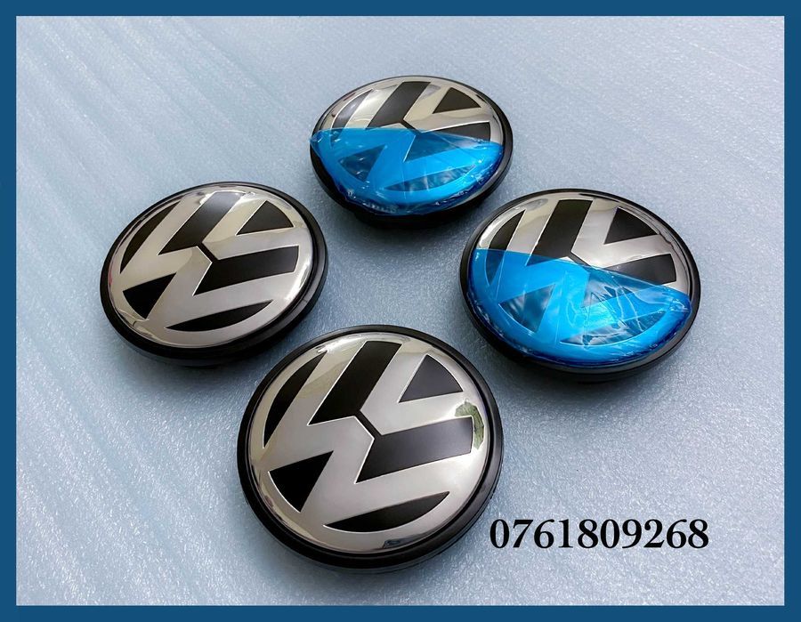 Set 4 capace 76mm 7L6601149 jante aliaj VW Touareg Transporter