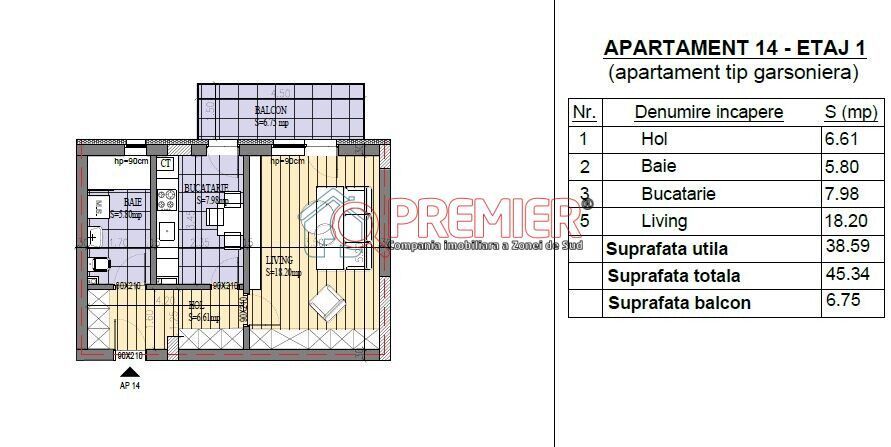 PROIECT NOU - Strada Leordeni - Garsoniera - SUPER OFERTA