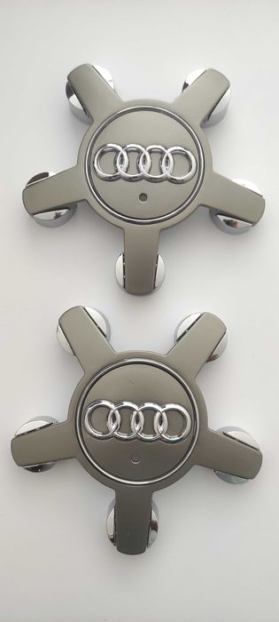 Капачки за джанти АУДИ/AUDI - 135 мм. Цвят: сребрист, сив и черен