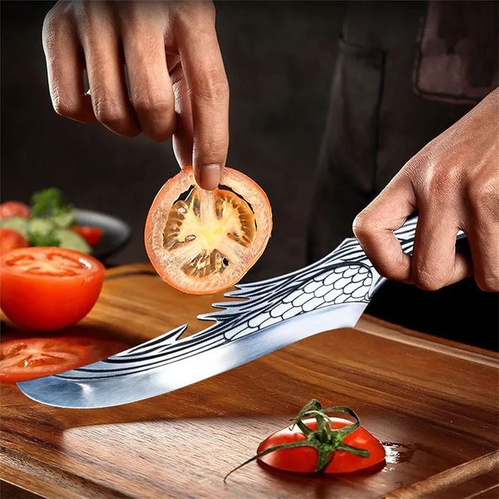 Professional Chef's Knife Kitchen Knife Sharp 22 cm + 12 cm Hand-Forged Boning Knife/ cutit profesional80