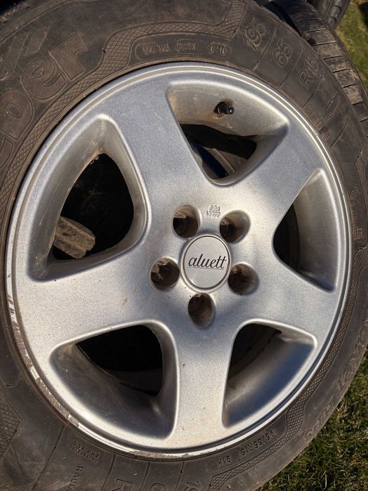 Set 4 jante Aluett 15" + Jantă VW 16" nouă