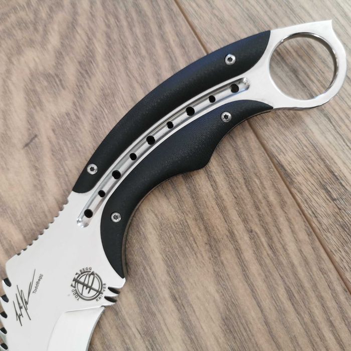 Тактически нож Karambit Карамбит с полимерна или кожена кания Тод Бег