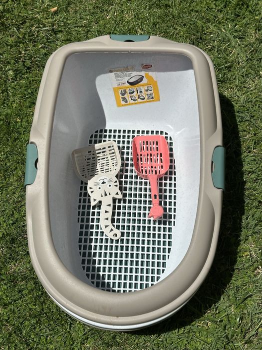 Котешка тоалетна Stefanplast Furba Chic Maxi, Тъмнозелен, 69.5x47x26см