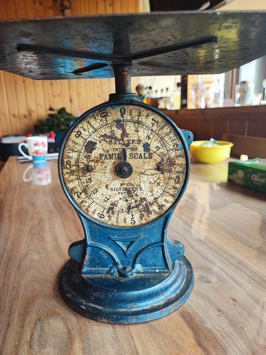Cântar de bucătărie vechi vintage - Salter's Improved Family Scale No.