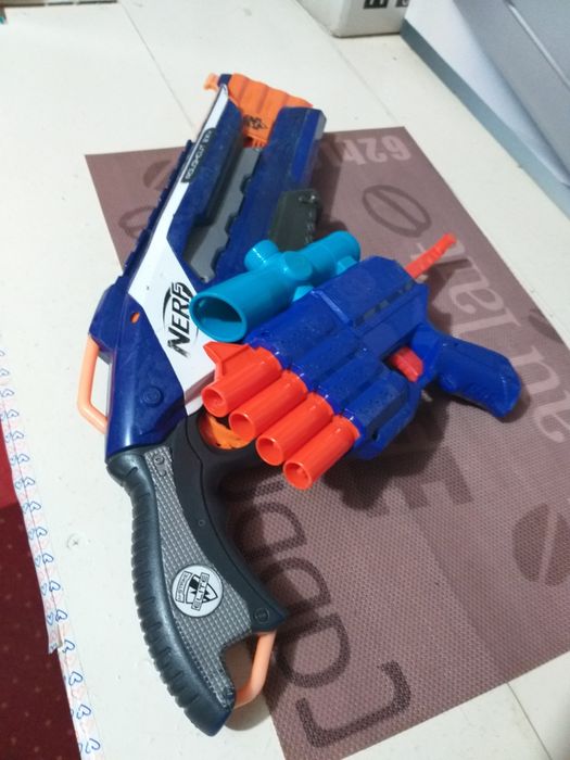 Pusca si Pistol Nerf Elite