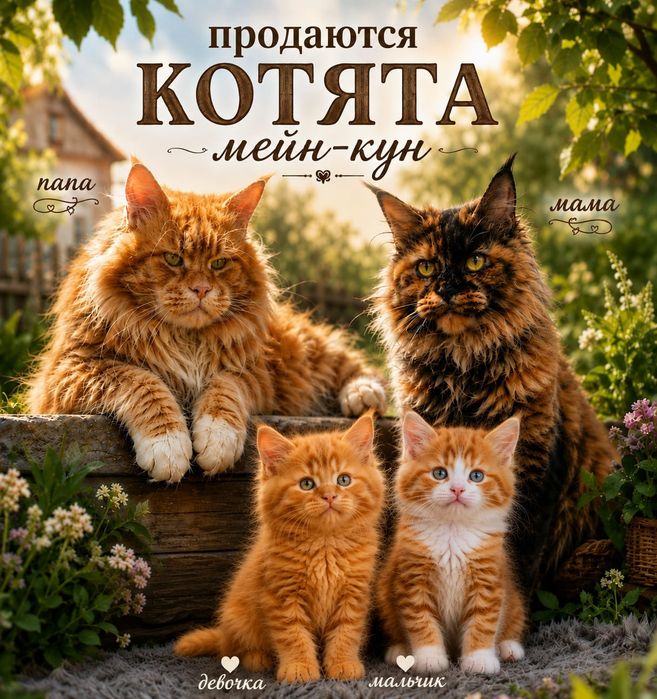 Котята Мейн-кун продажа