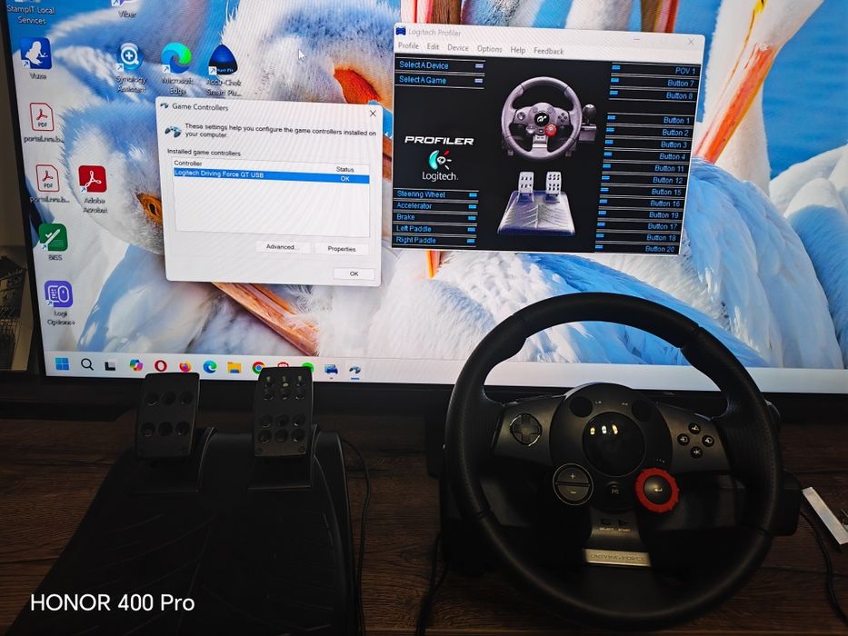Продавам волан Logitech Driving Force GT
