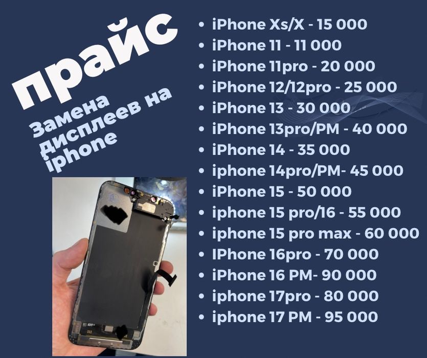 Замена дисплеев на Iphone! Суперцены!
